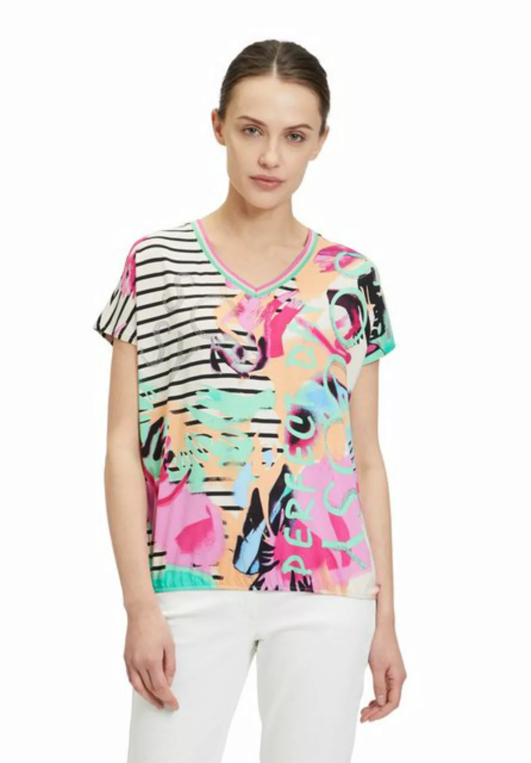 Betty Barclay Kurzarmshirt Betty Barclay Casual-Shirt mit Ringel (1-tlg) Ma günstig online kaufen