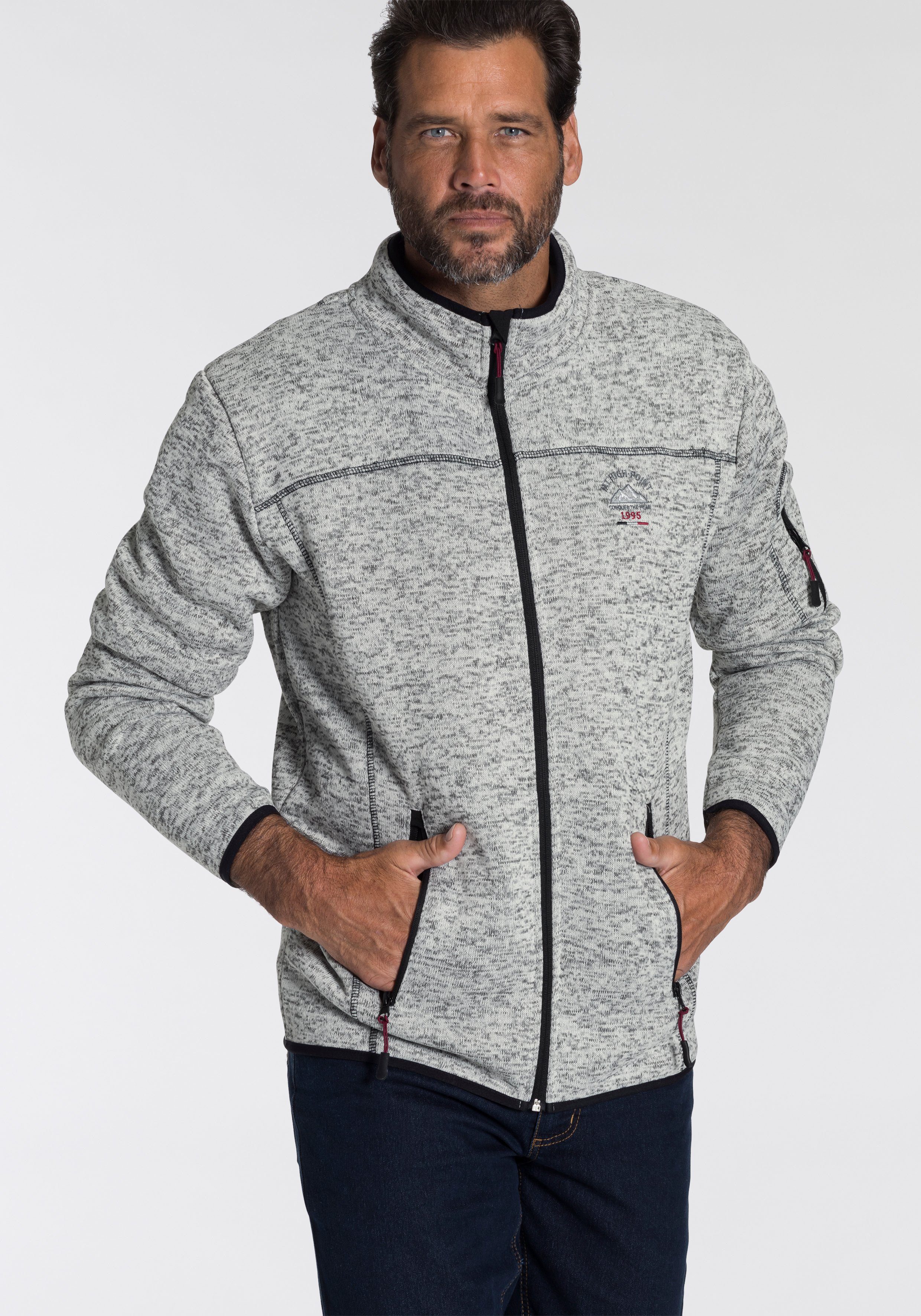 Man's World Strickfleecejacke für die Übergangszeit, günstig online kaufen