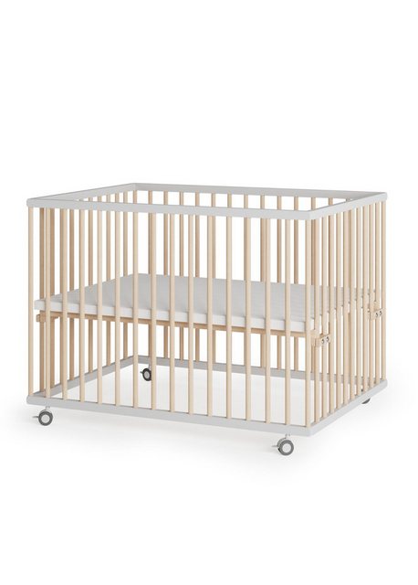 Sämann Babybett Laufgitter 75x100 cm weiß/natur Premium Kollektion Laufstal günstig online kaufen