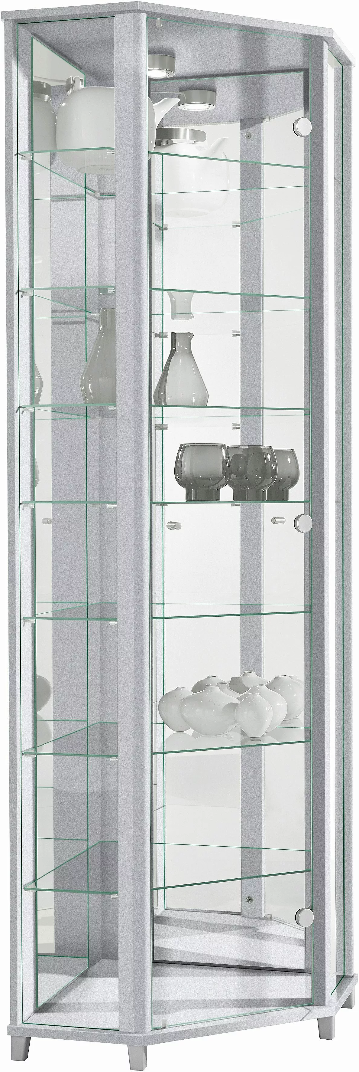 fif möbel Vitrine "TRIO", Eckvitrine/Glasvitrine 1x Glastür, perfekt für Sa günstig online kaufen