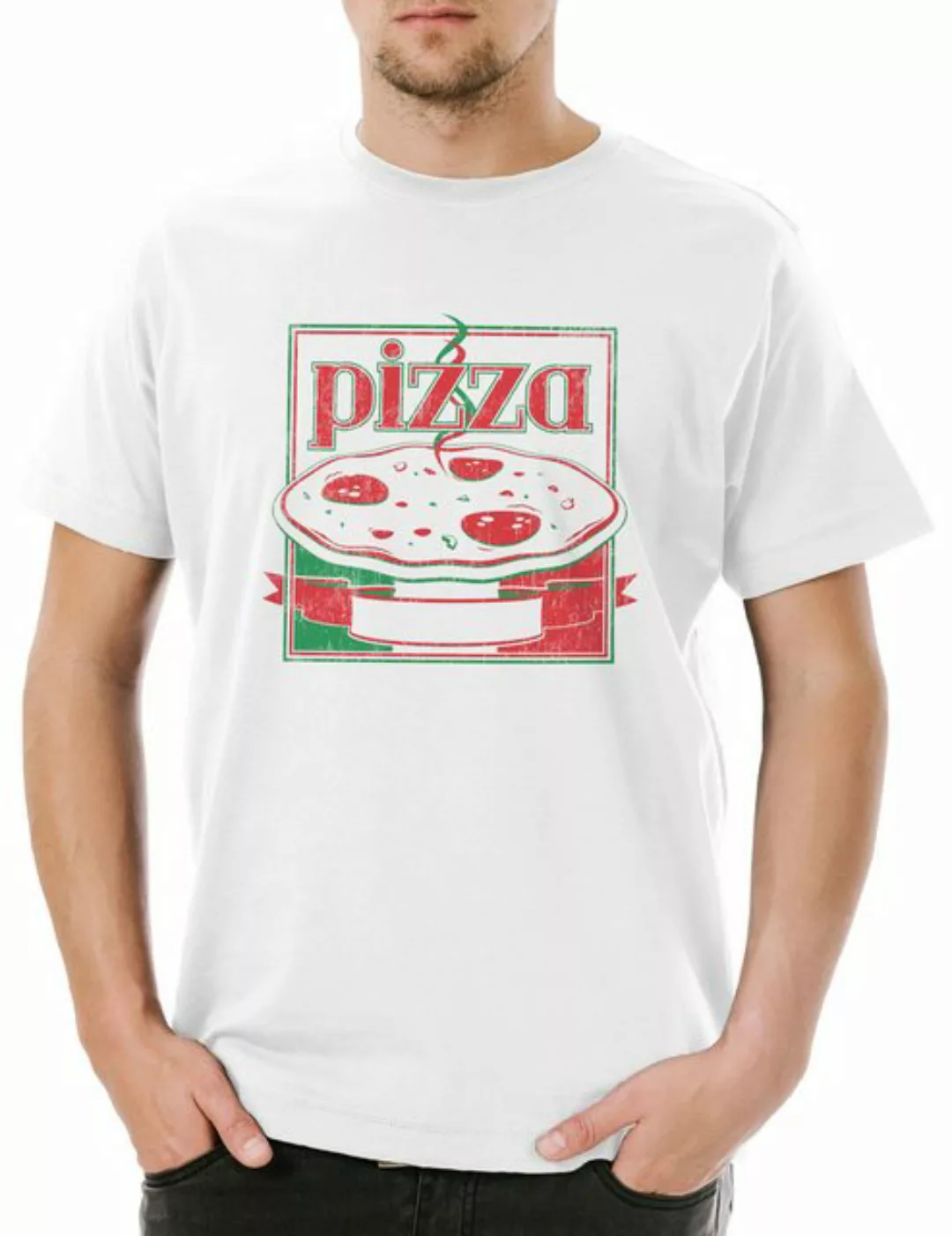 Urban Backwoods Print-Shirt Pizza Box III Herren T-Shirt Italia Pizzabäcker günstig online kaufen