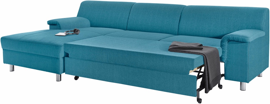 INOSIGN Ecksofa "Jamie, modern und elegant, Fußhöhe 9cm, L-Form,", wahlweis günstig online kaufen