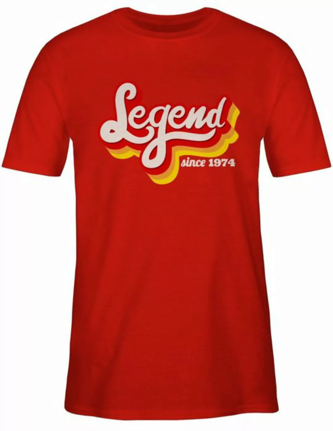 Shirtracer T-Shirt Legend since 1974 Retro Fünfzig 50. Geburtstag günstig online kaufen