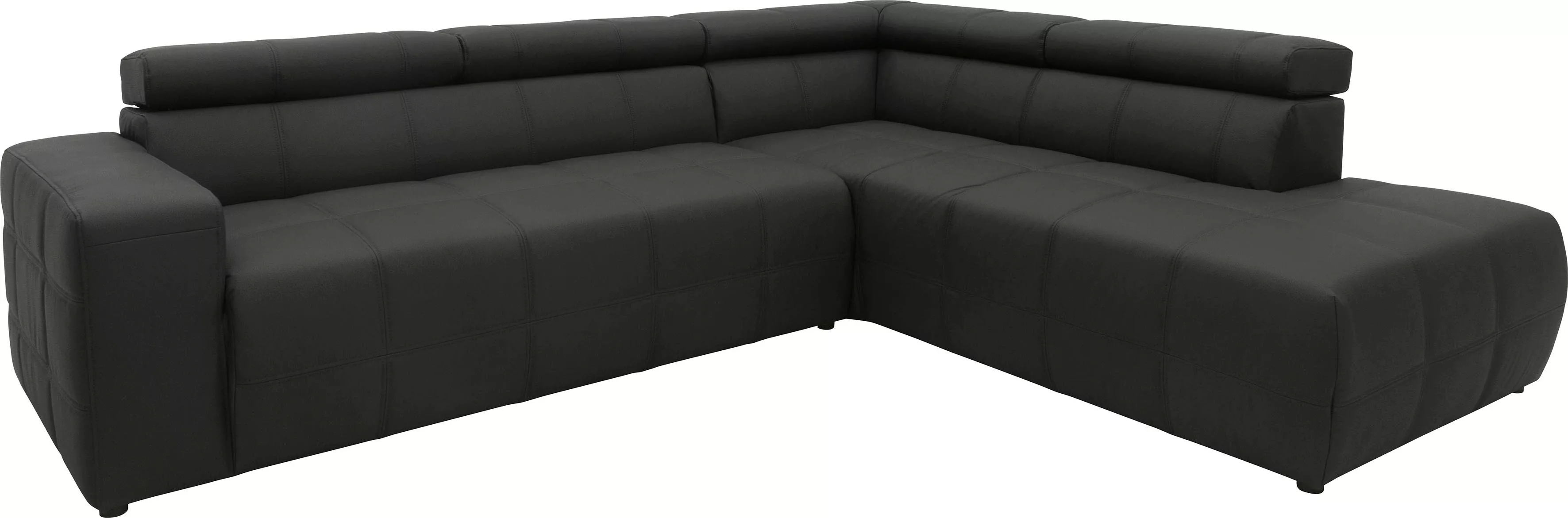 DOMO collection Ecksofa »Brandon L-Form, auch in Leder«, inklusive Kopfteil günstig online kaufen