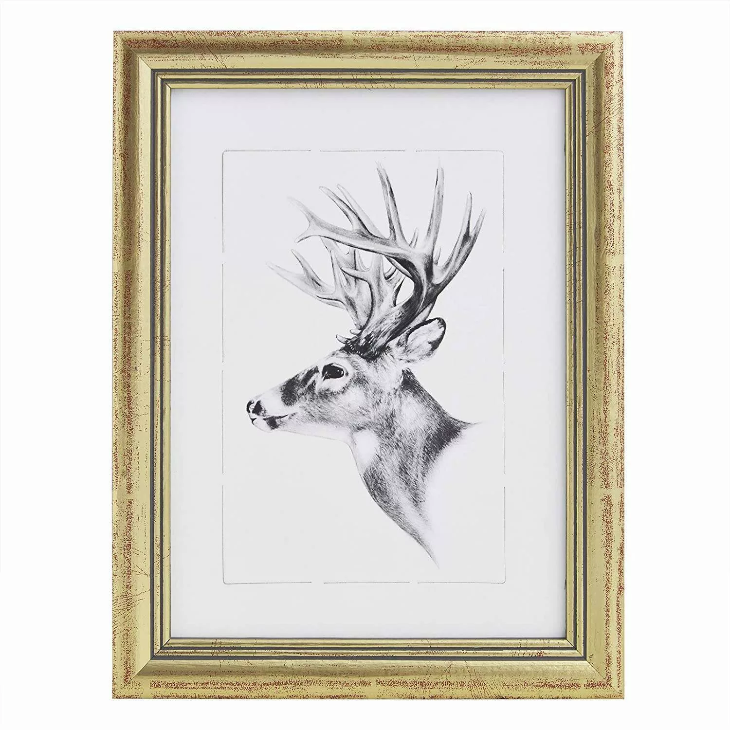 Woltu Bilderrahmen BRU9894gd, Fotogalerie, Holz Rahmen, günstig online kaufen