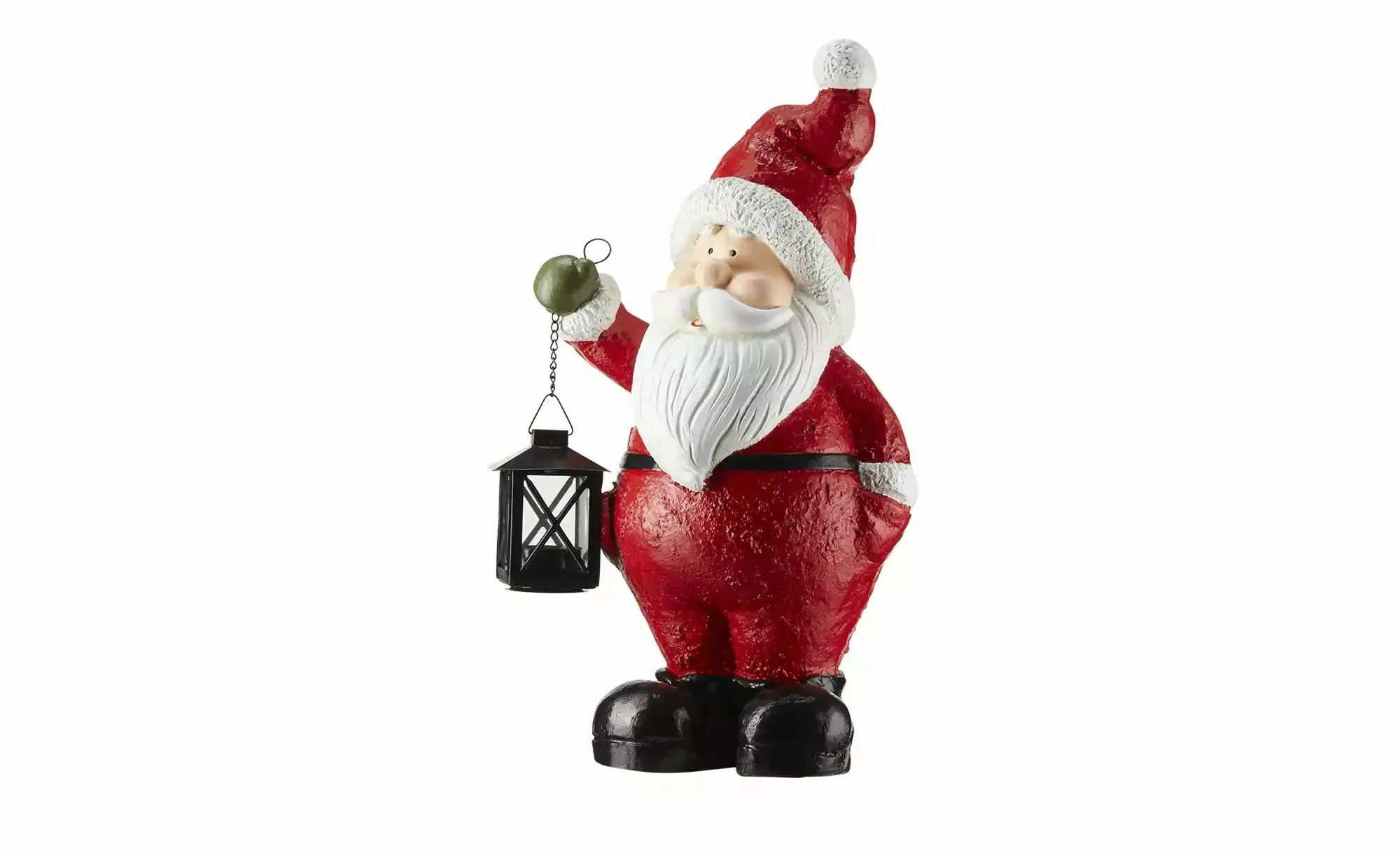 HOME STORY Santa Figur mit Laterne ¦ rot ¦ Magnesia, Metall, Glas ¦ Maße (c günstig online kaufen