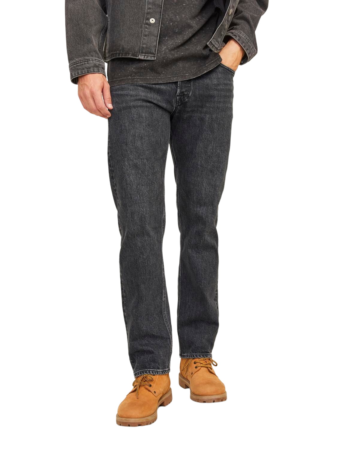 Jack & Jones Herren Jeans JJICHRIS JJCLASSIC AM 079 - Relaxed Fit - Schwarz günstig online kaufen