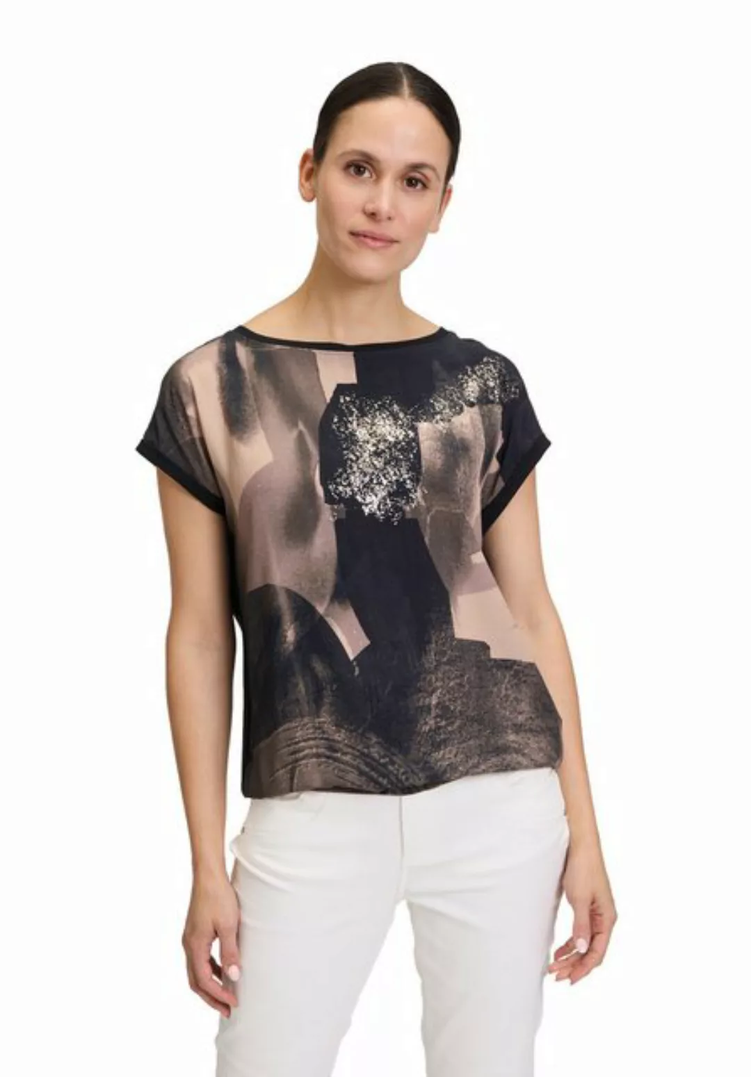 Betty&Co T-Shirt mit Print (1-tlg) Materialmix günstig online kaufen