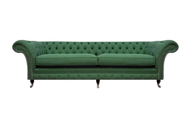 JVmoebel Sofa Chesterfield Grüner Zweisitzer Wohnzimmer Luxuriöser Zweisitz günstig online kaufen