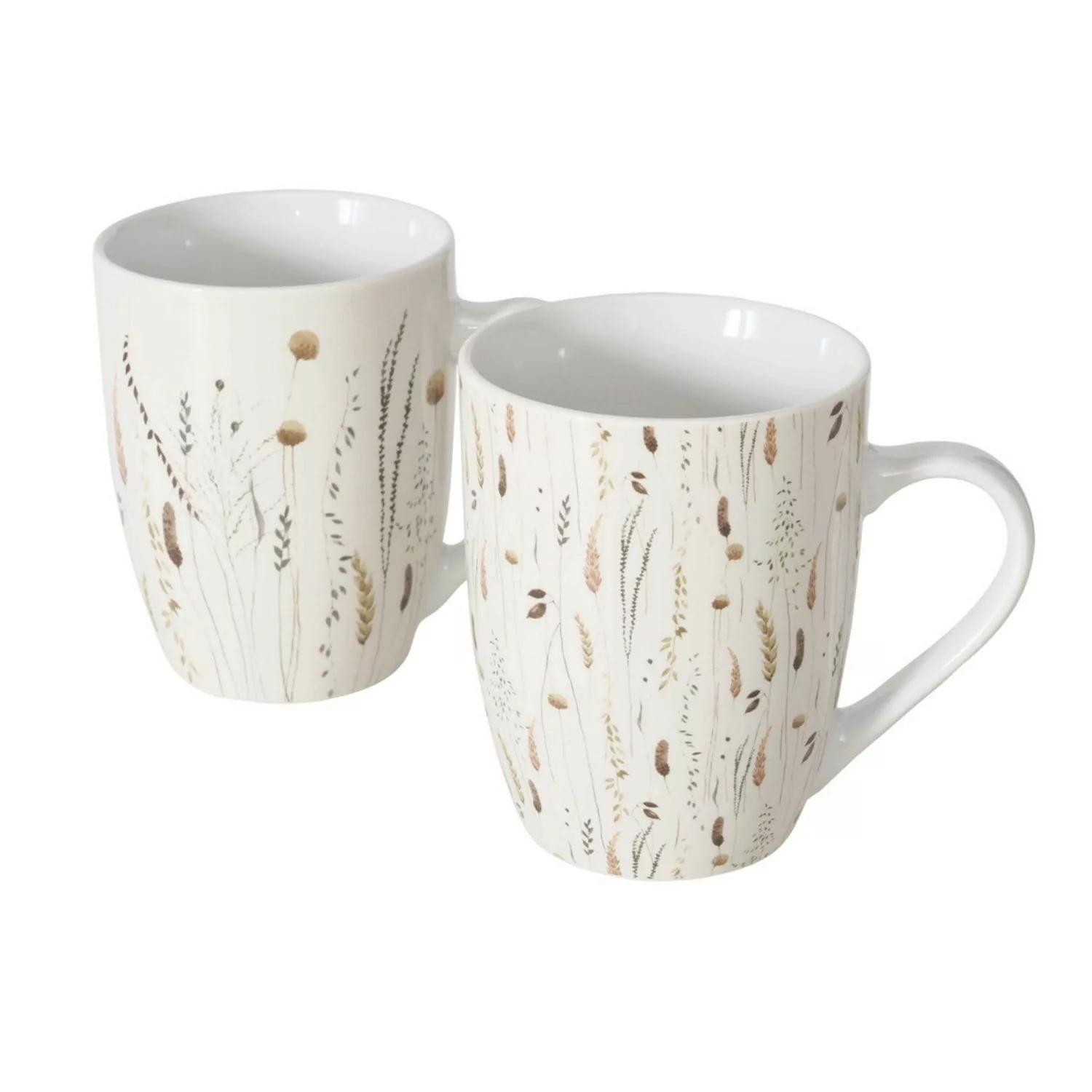 Boltze Tasse Jelena 2-fach Sortiert Weiß-Braun günstig online kaufen