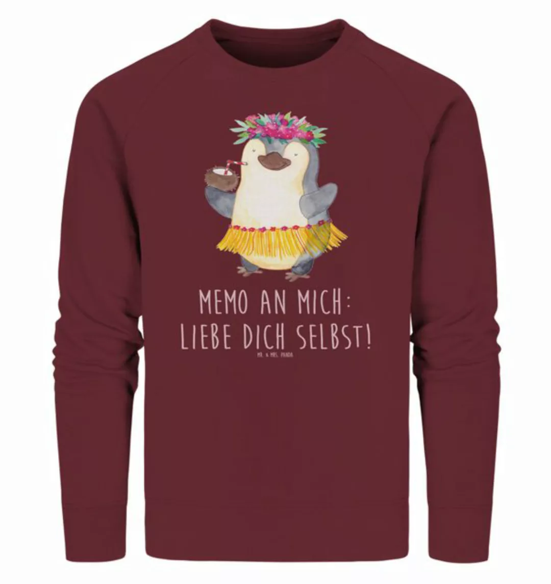 Mr. & Mrs. Panda Longpullover Größe L Pinguin Kokosnuss - Burgundy - Gesche günstig online kaufen