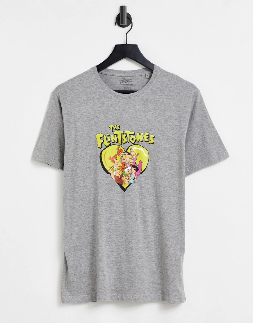 „The Flintstones“-T-Shirt in Grau günstig online kaufen