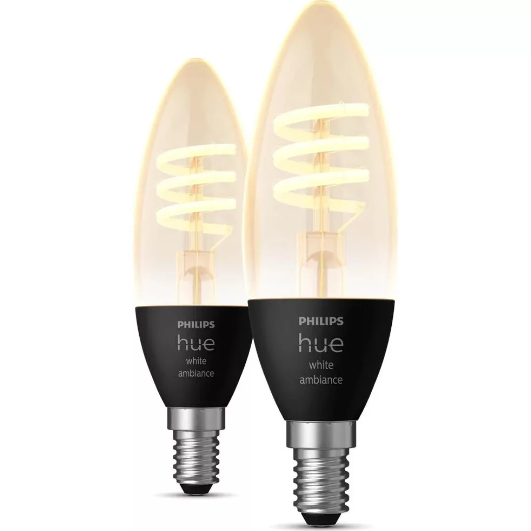 Philips Hue Bluetooth White Ambiance LED E14 - Kerze B35 4,6W 350lm Doppelp günstig online kaufen