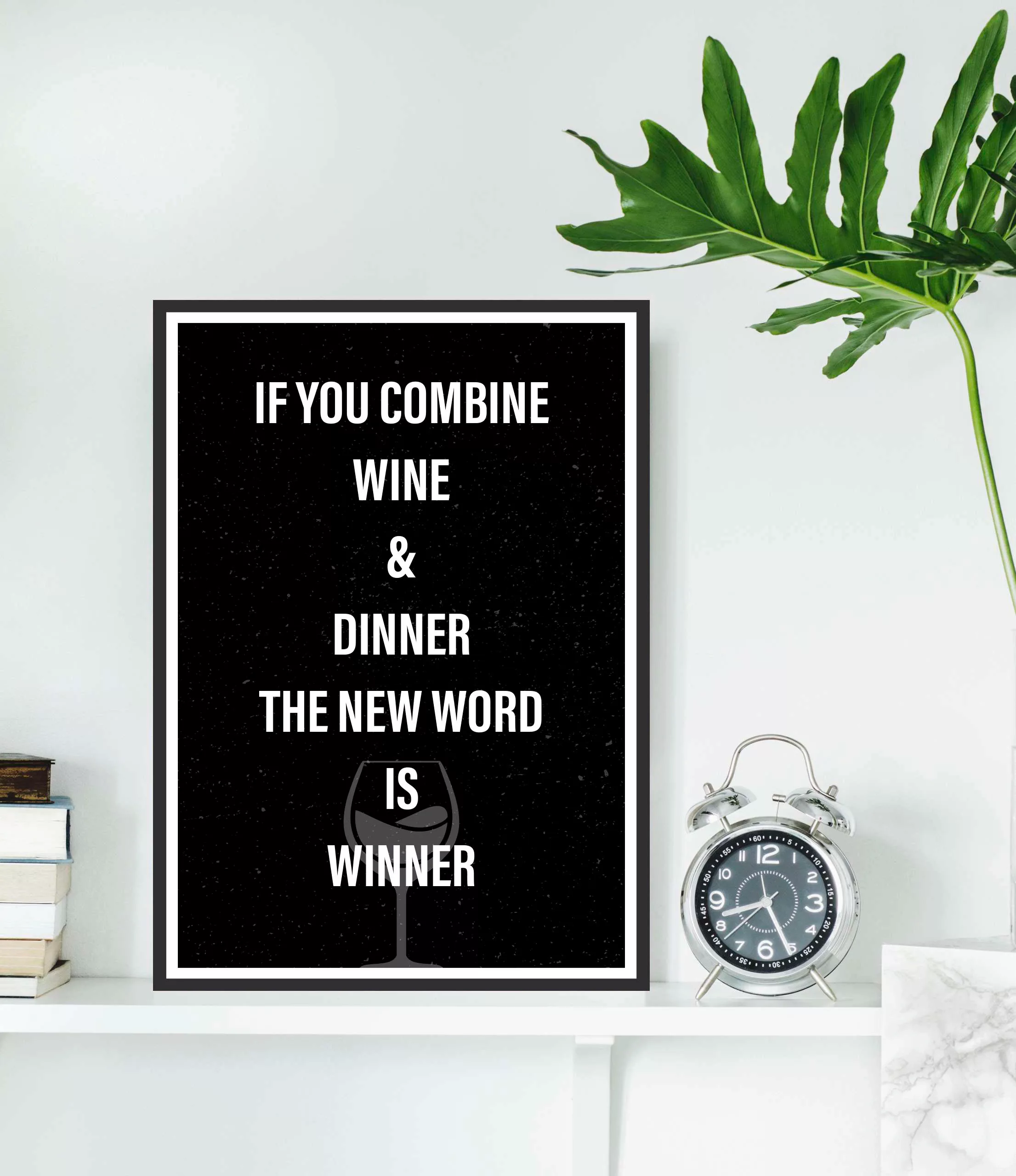 queence Metallbild "Winner Dinner", Schriftzüge, (1 St.), Stahlschilder günstig online kaufen