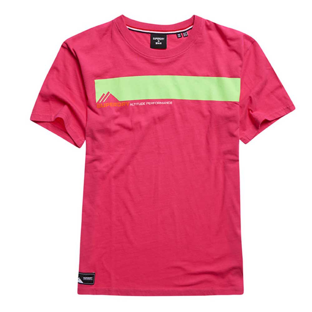 Superdry Mountain Sport Nrg Kurzärmeliges T-shirt S Hot Pink günstig online kaufen