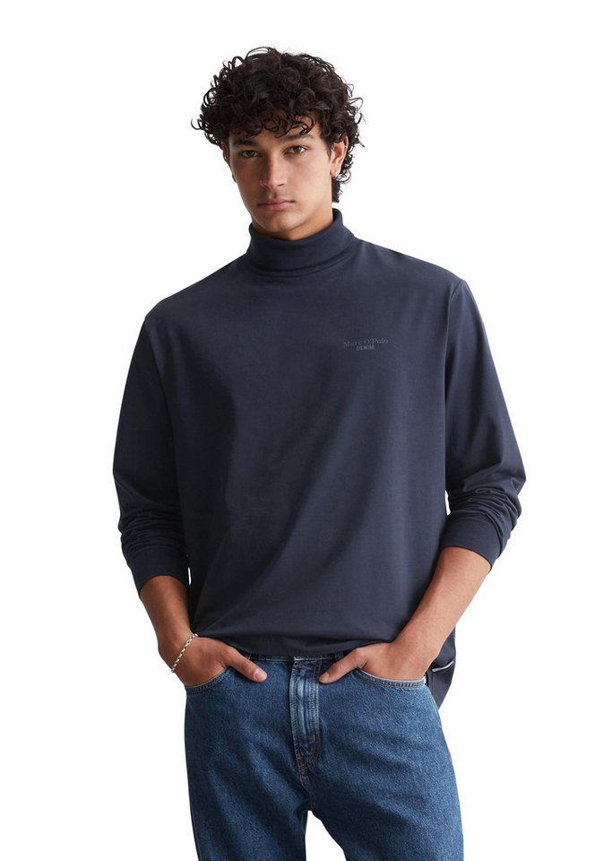 Marc O'Polo DENIM Langarmshirt aus mittelschwerem Bio-Baumwoll-Jersey günstig online kaufen