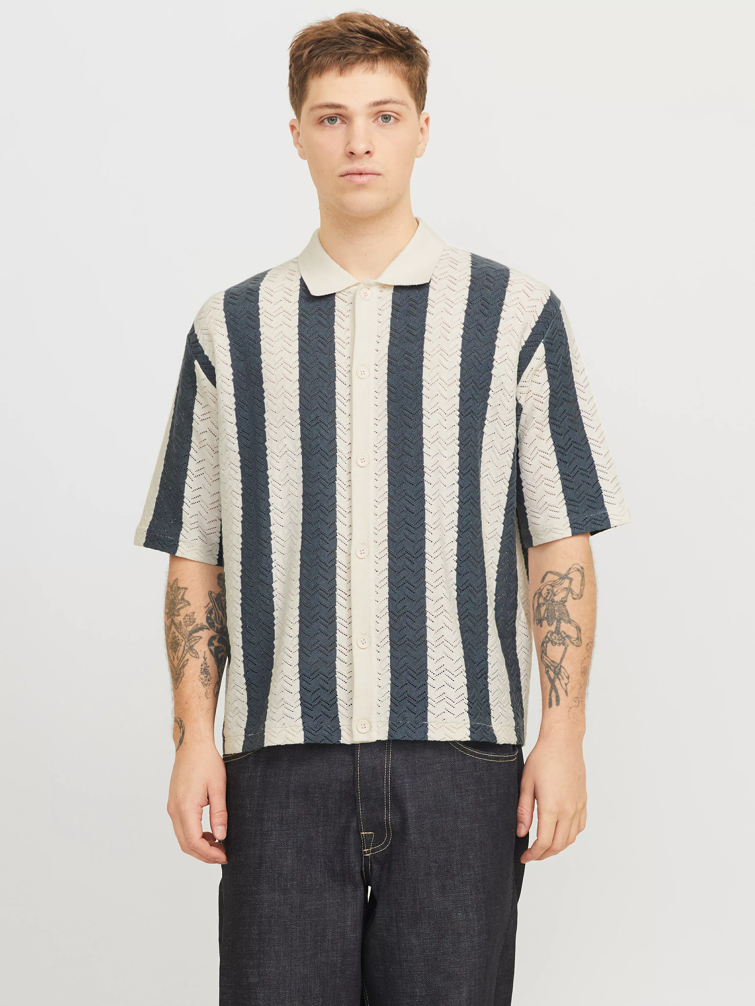 Jack & Jones Polokragenpullover "JORTYLER KNIT SS POLO SN" günstig online kaufen