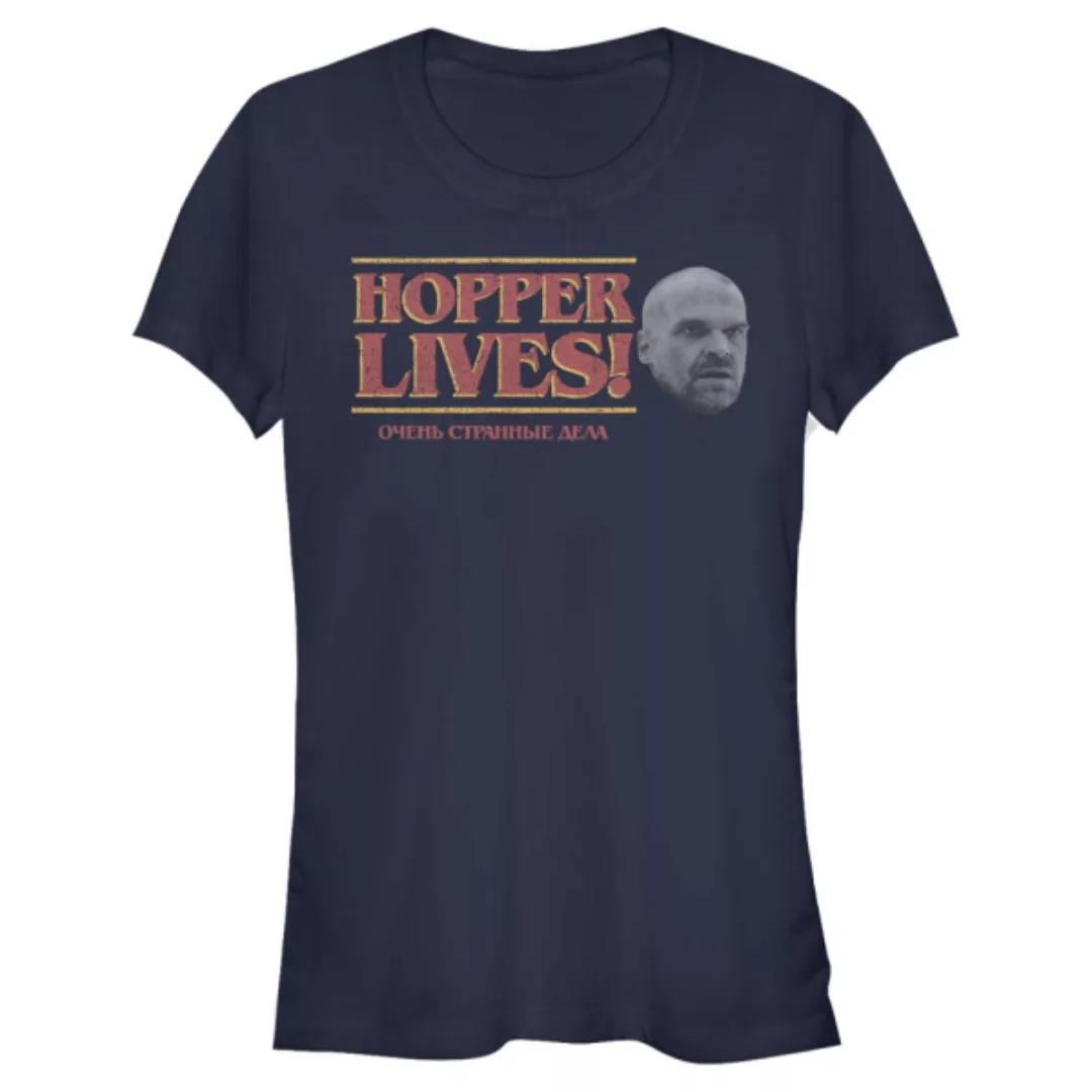 Netflix - Stranger Things - Logo Hopper Lives - Frauen T-Shirt günstig online kaufen