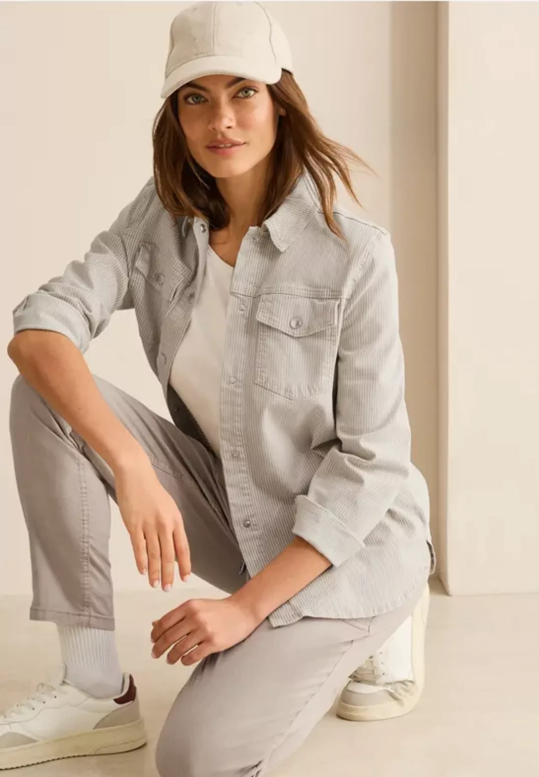 Gestreiftes Jeans-Overshirt günstig online kaufen