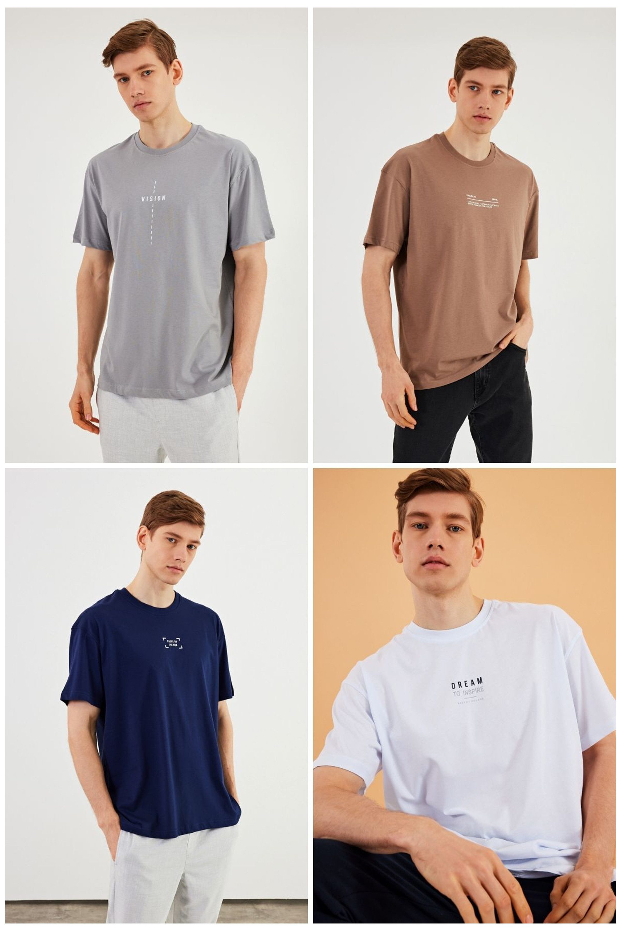 COMEOR Oversize-Shirt Herren T-Shirt: Trendige Urban günstig online kaufen