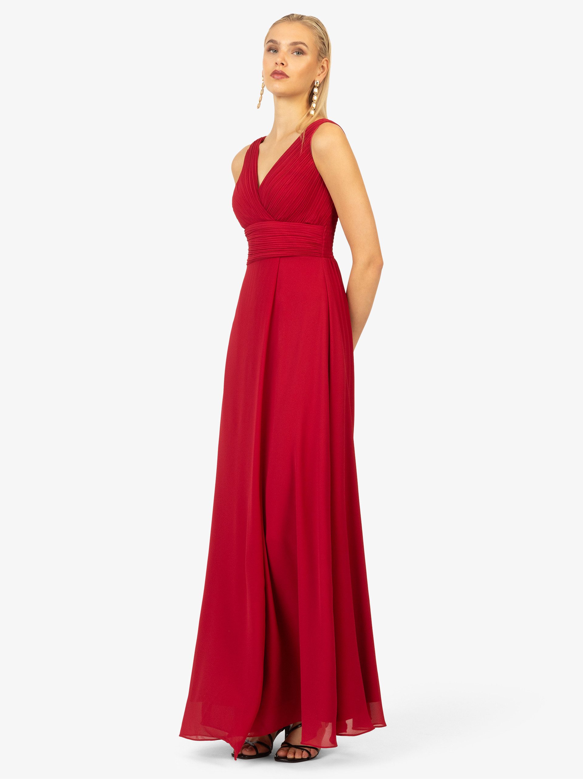 Kraimod Abendkleid mit V-ausschnitt vorne und günstig online kaufen