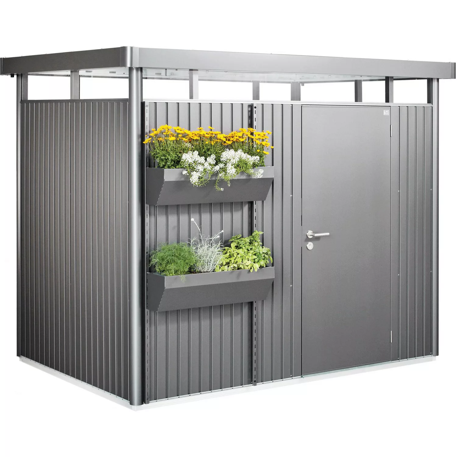 Biohort Blumenkasten "FloraBoard", 2er-Set, quarzgrau-metallic günstig online kaufen