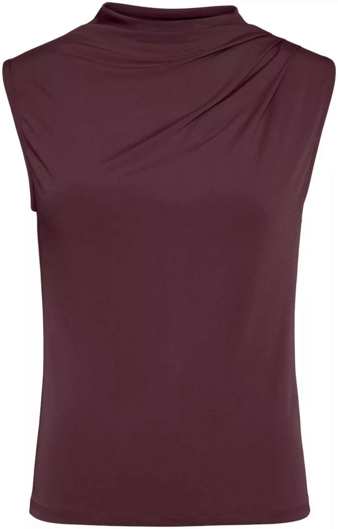 pieces Stehkragenshirt PCMADISON SL DRAPED TOP NOOS BC günstig online kaufen