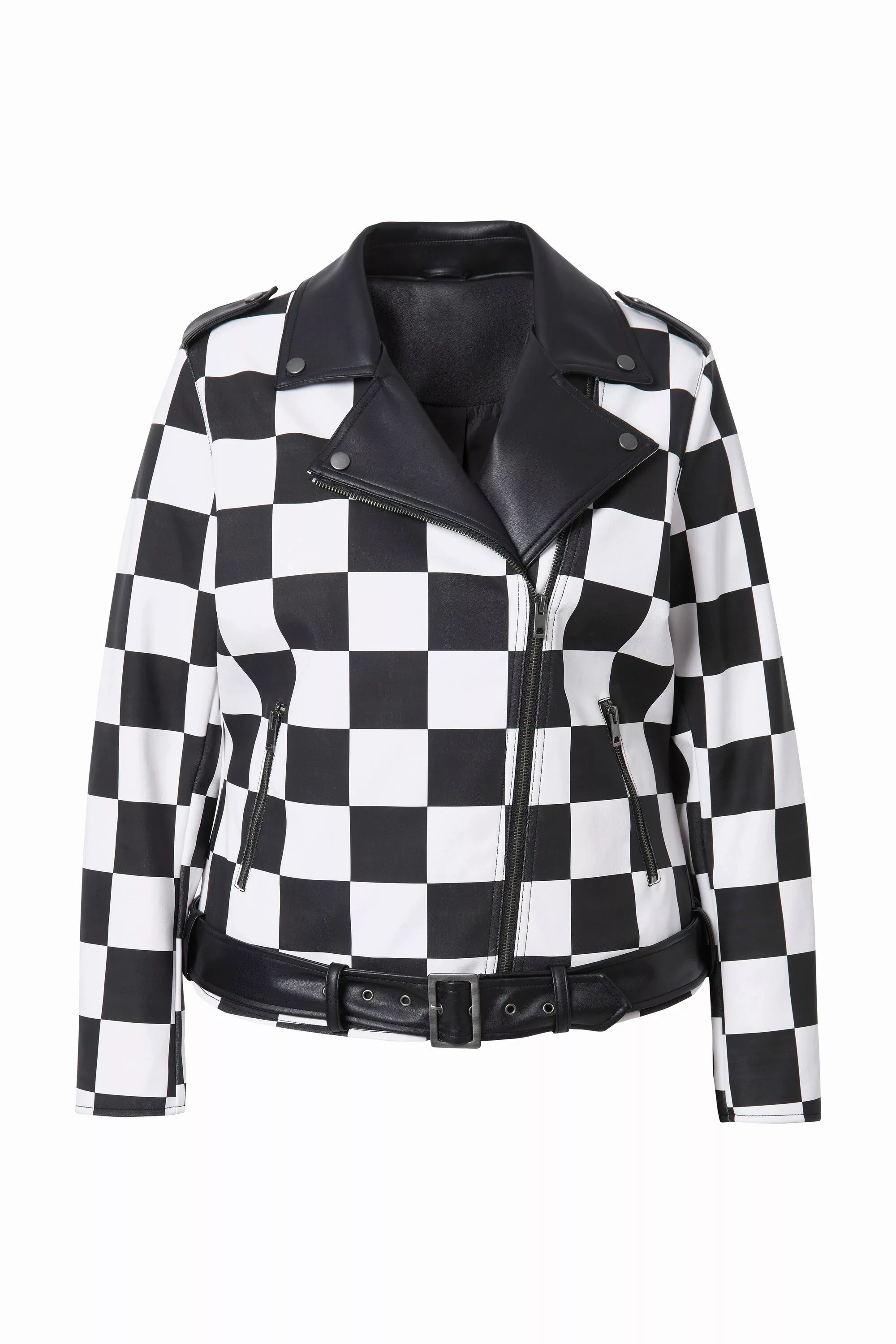 Angel of Style Lederjacke Lederoptik-Jacke Bikerjacke günstig online kaufen