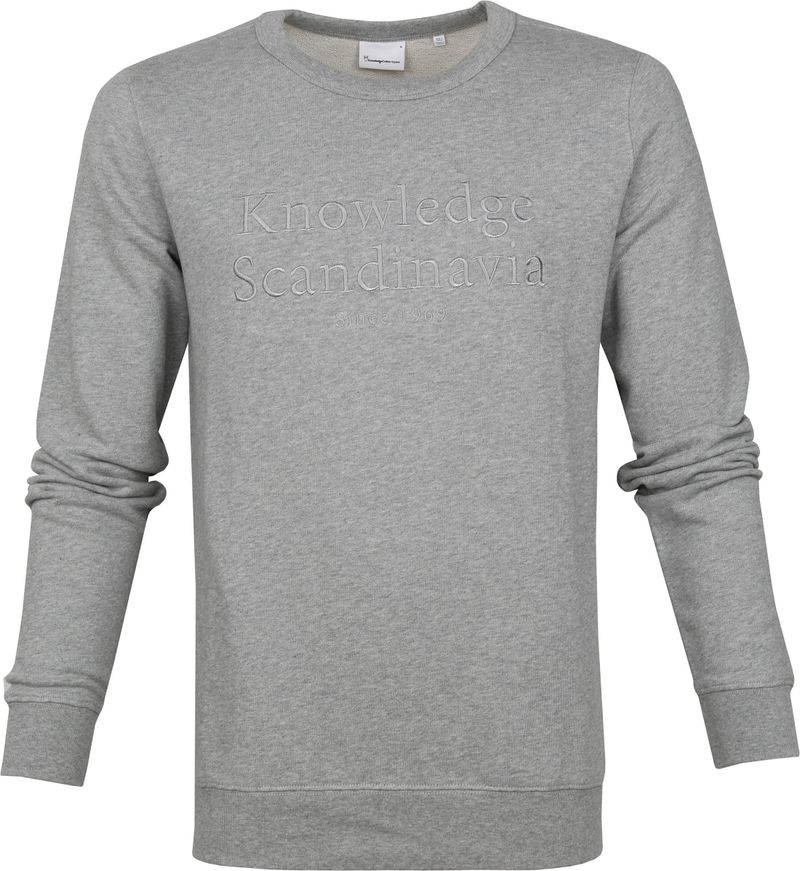 KnowledgeCotton Apparel Pullover Elm Grau - Größe L günstig online kaufen