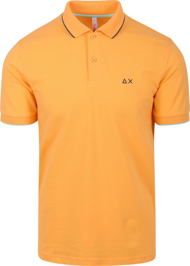 Sun68 Poloshirt Small Stripe Collar Orange - Größe XXL günstig online kaufen