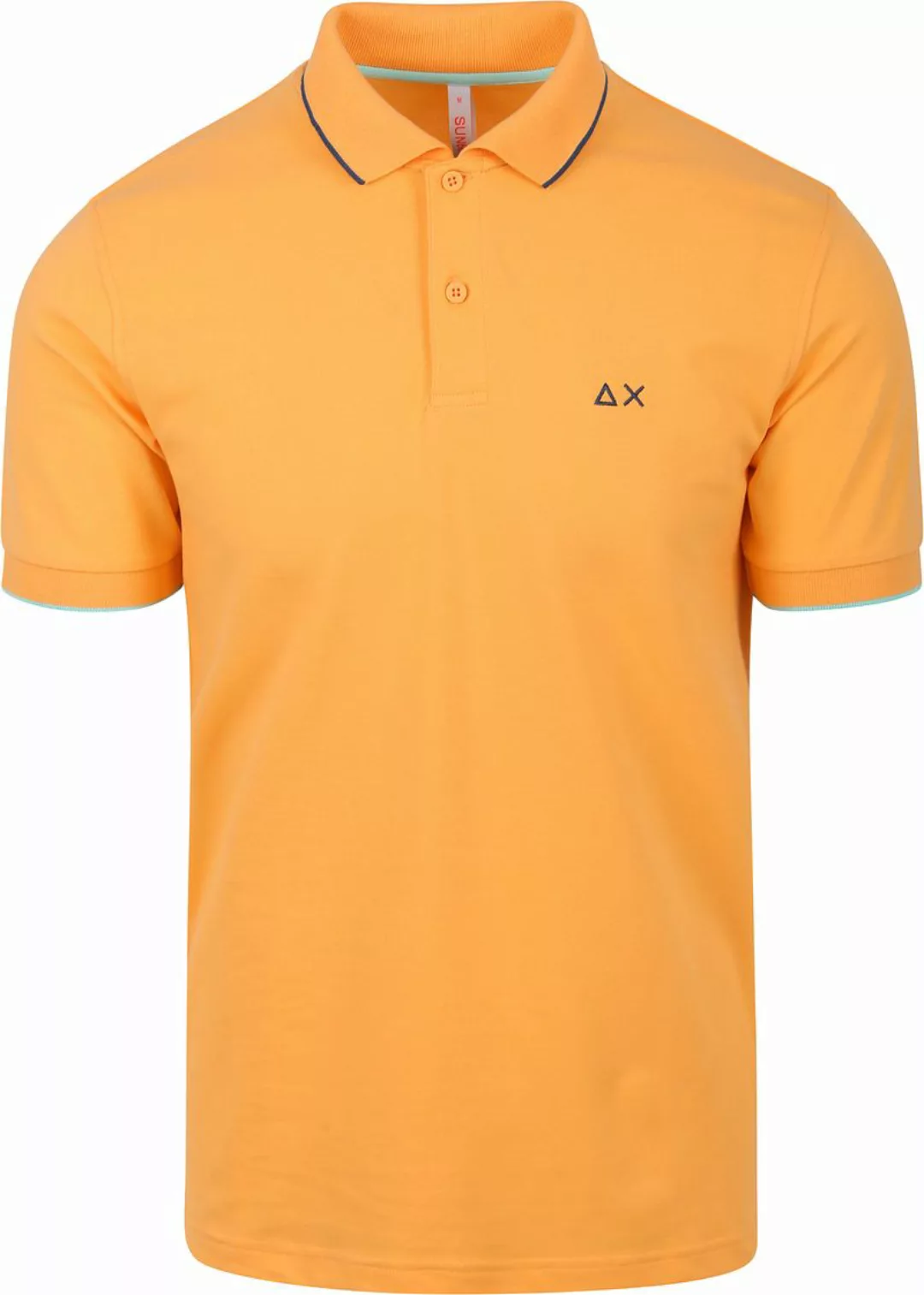 Sun68 Poloshirt Small Stripe Collar Orange - Größe L günstig online kaufen