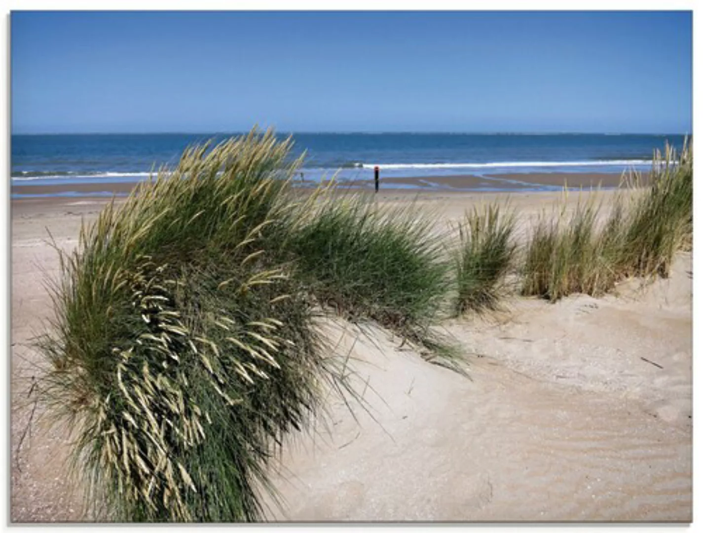 Artland Glasbild "wellige Dünenlandschaft", Strand, (1 St.), in verschieden günstig online kaufen