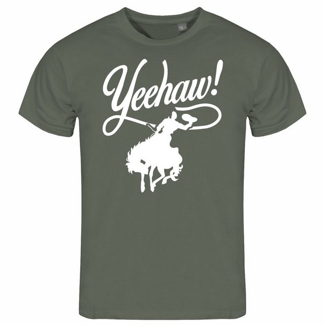 deinshirt Print-Shirt Herren T-Shirt Yeehaw Funshirt mit Motiv günstig online kaufen