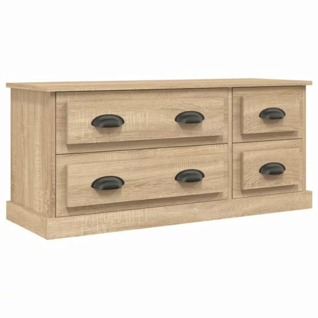 furnicato TV-Schrank Sonoma-Eiche 100x35,5x45 cm Holzwerkstoff (1-St) günstig online kaufen