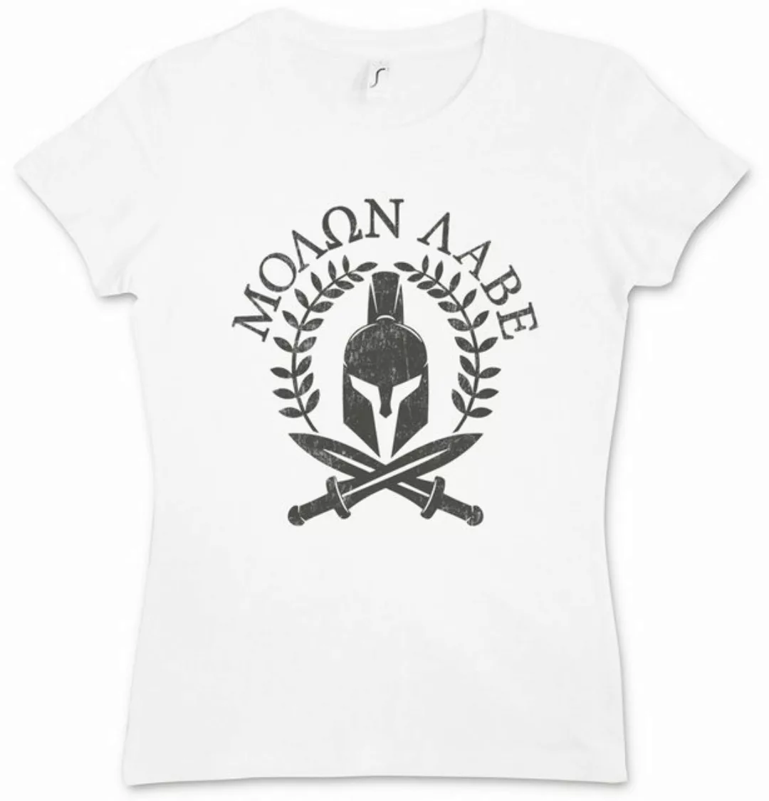 Urban Backwoods Print-Shirt Spartan Motto Damen T-Shirt Credo Sparta Sparta günstig online kaufen