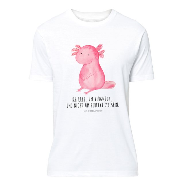 Mr. & Mrs. Panda T-Shirt Axolotl - Weiß - Geschenk, T-Shirt mit Spruch, Spr günstig online kaufen