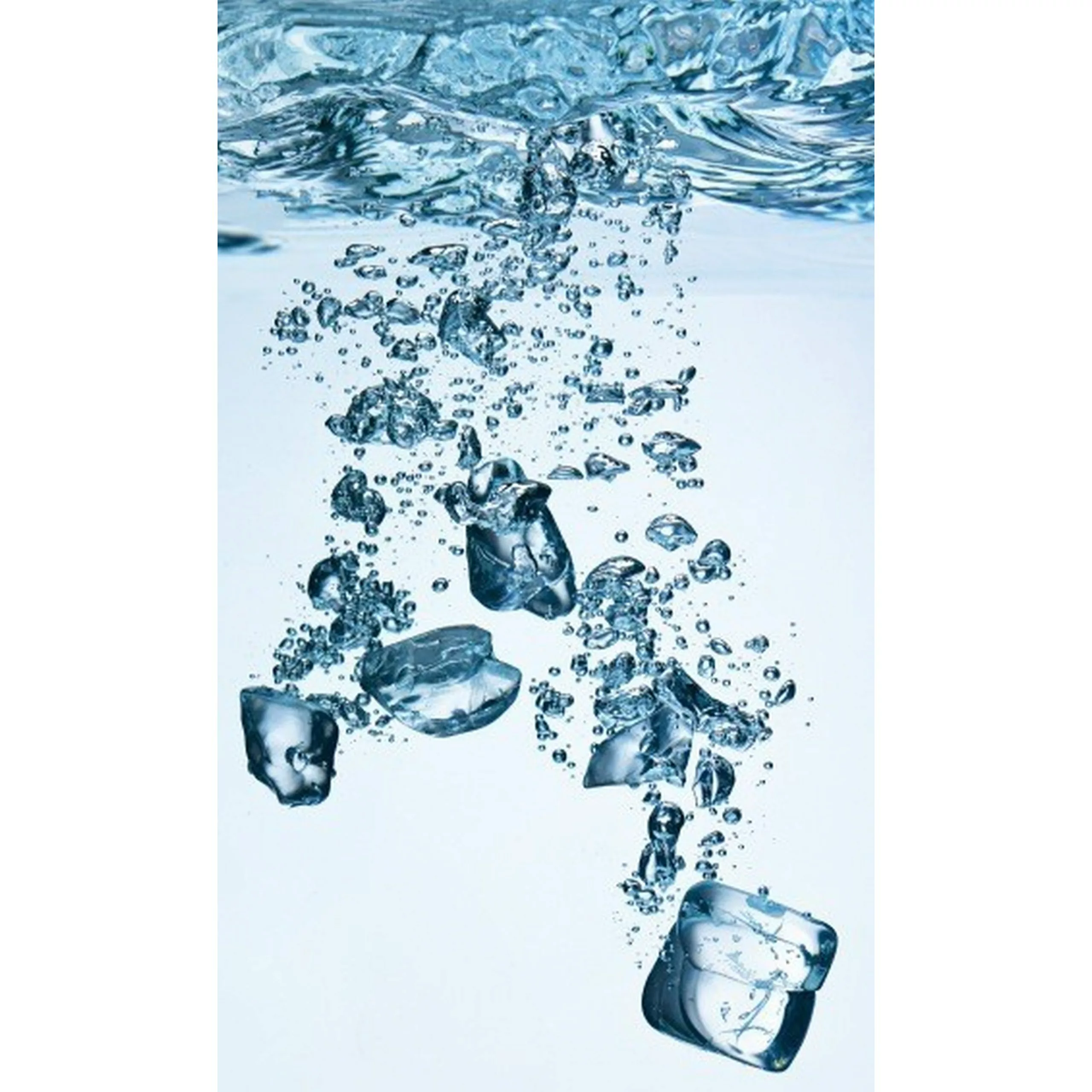 Fototapete ICE CUBES | MS-2-0237 | Blau | Digitaldruck auf Vliesträger günstig online kaufen