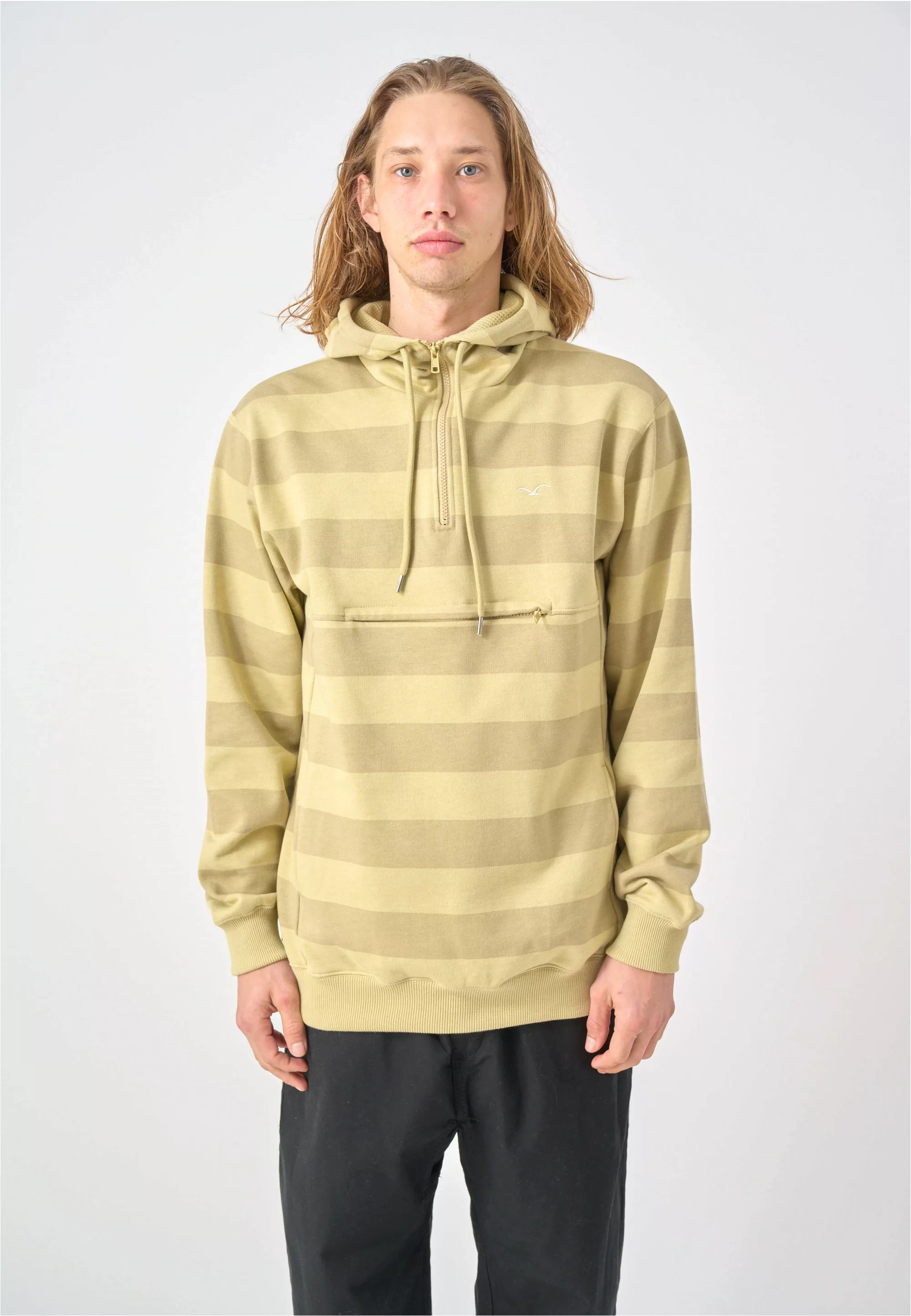 Cleptomanicx Kapuzensweatshirt "Hooded Stripe", mit praktischem Half-Zip günstig online kaufen