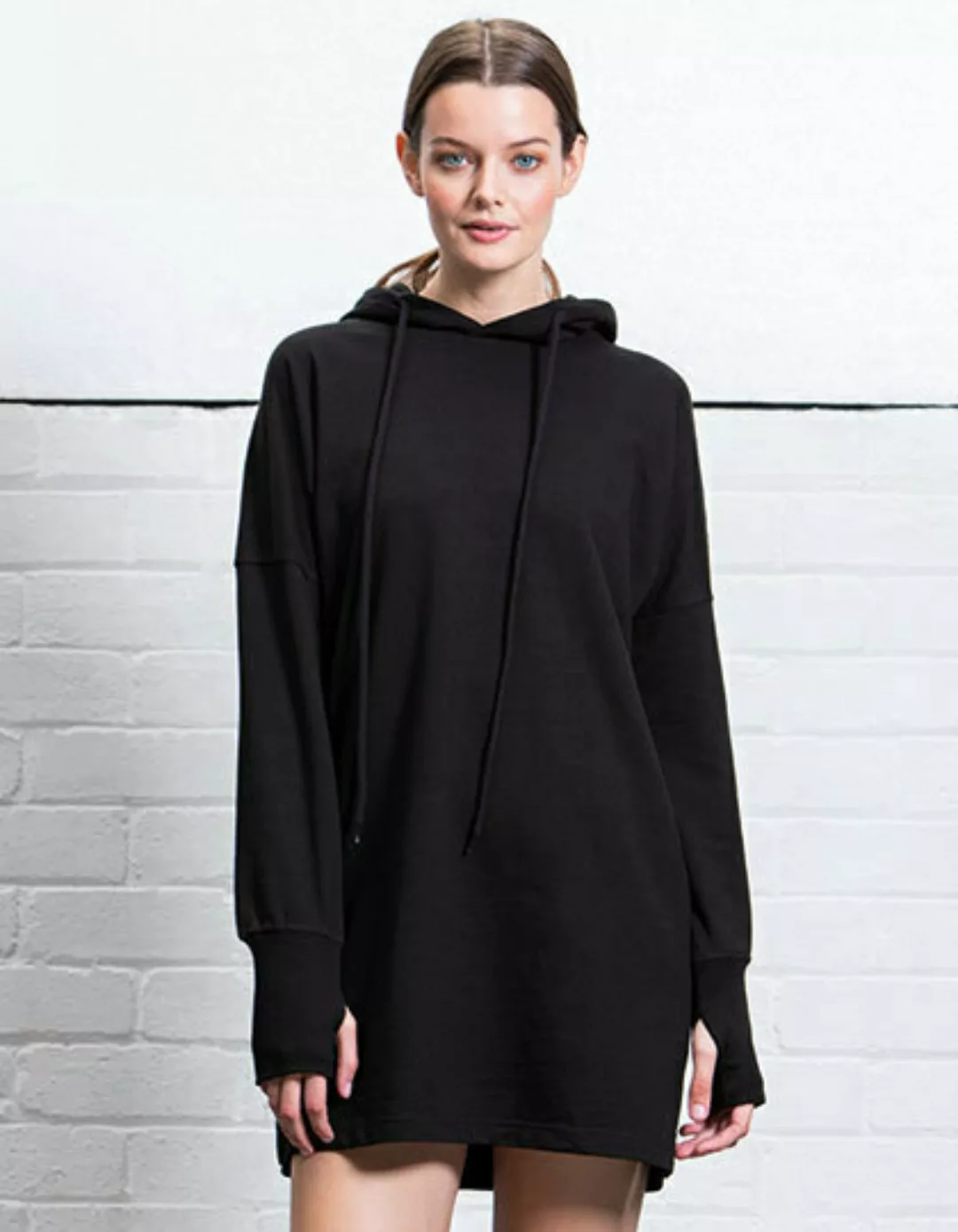 Damen Women`s Hoodie Dress Langer Hoodie günstig online kaufen