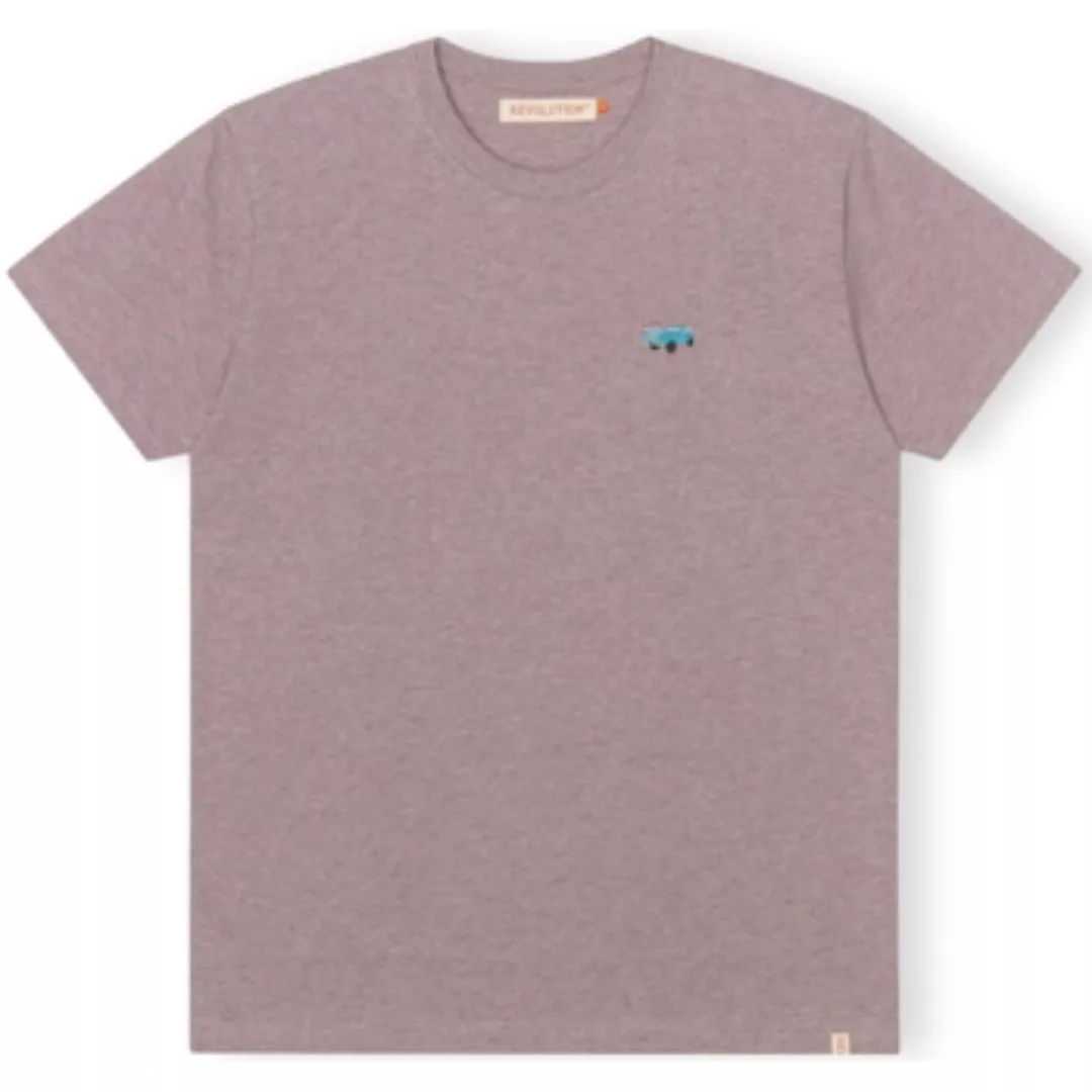 Revolution  T-Shirts & Poloshirts T-Shirt Regular 1342 PIC - Purple Melange günstig online kaufen