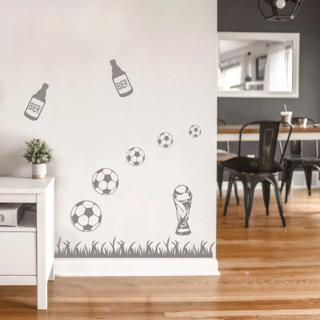 Wall-Art Wandtattoo »Fußball Fußballset«, (1 St.), selbstklebend, entfernba günstig online kaufen