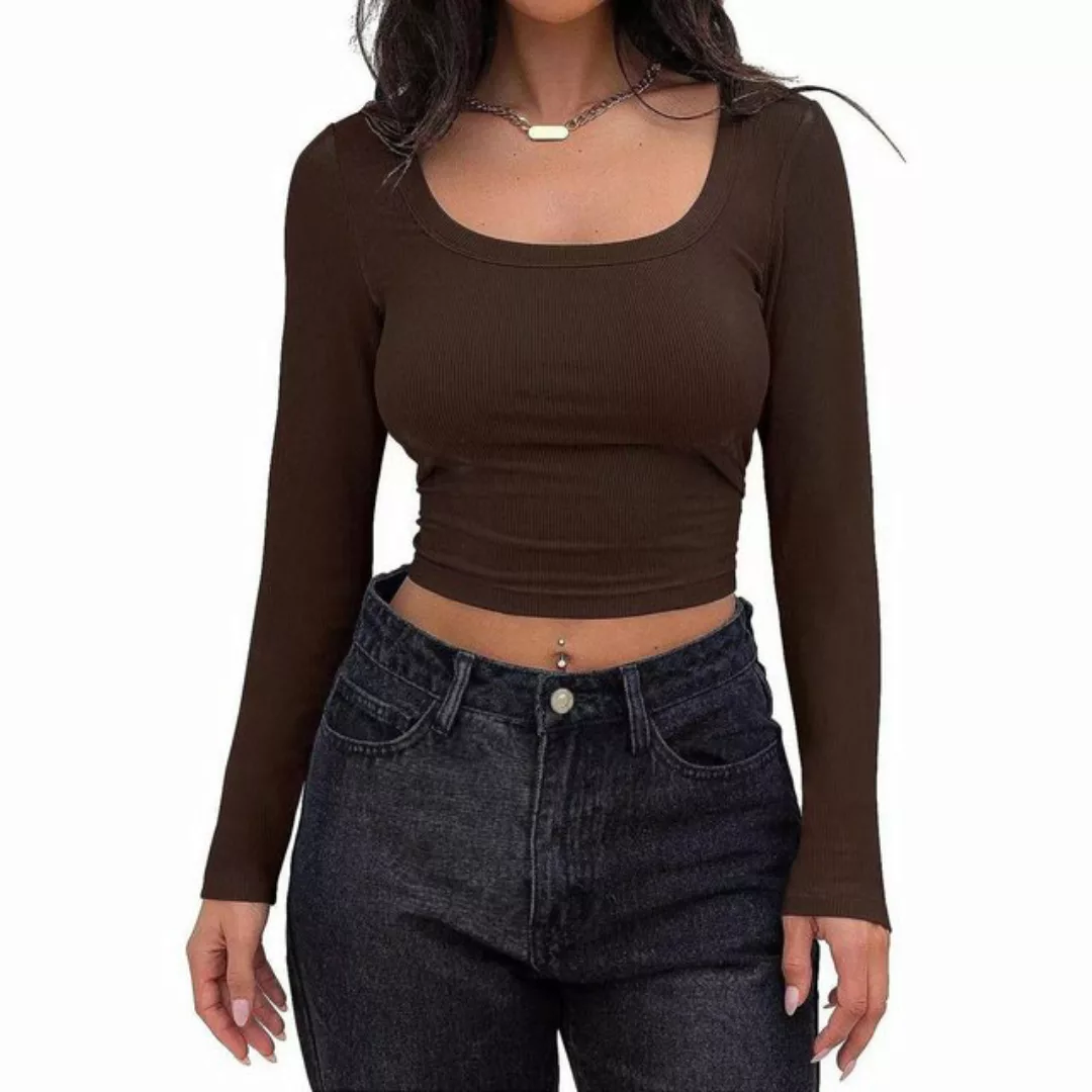 AUKUU Langarmshirt Langarmshirts für Damen – die perfekte Kombination aus K günstig online kaufen