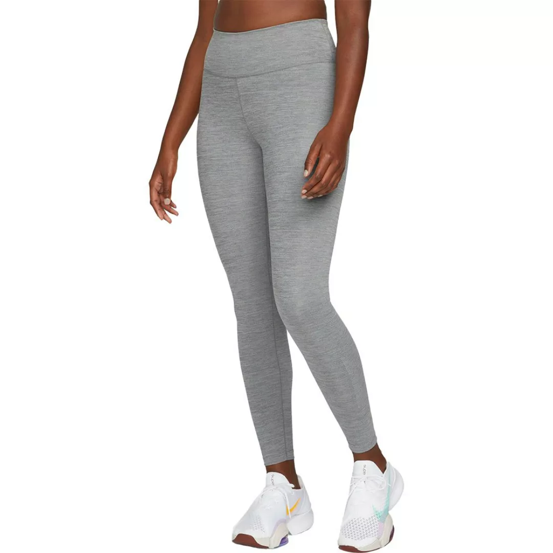 Nike Dri Fit One 7/8 Graphic Leggings L Iron Grey / Heather / Metallic Silv günstig online kaufen