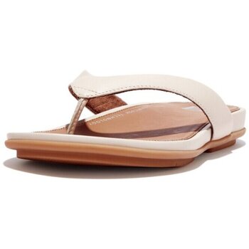 FitFlop  Zehentrenner GRACIE LEATHER FLIP-FLOPS Stone Beige - DROP 11 günstig online kaufen