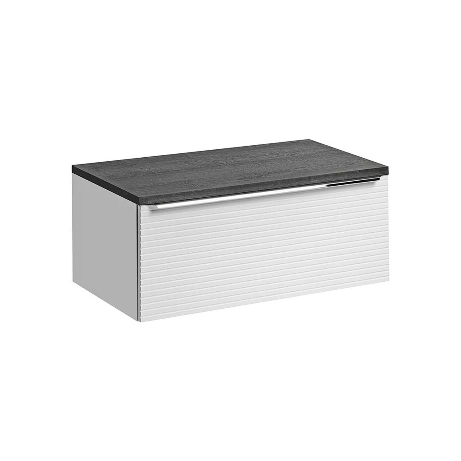 Waschbeckenunterschrank weiß 90 cm LARCIANO-56 mit Waschtischplatte in Sher günstig online kaufen