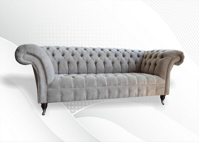 Xlmoebel Sofa Modernes Chesterfield-Stoffsofa 3-Sitzer Wohnlandschaft, Herg günstig online kaufen