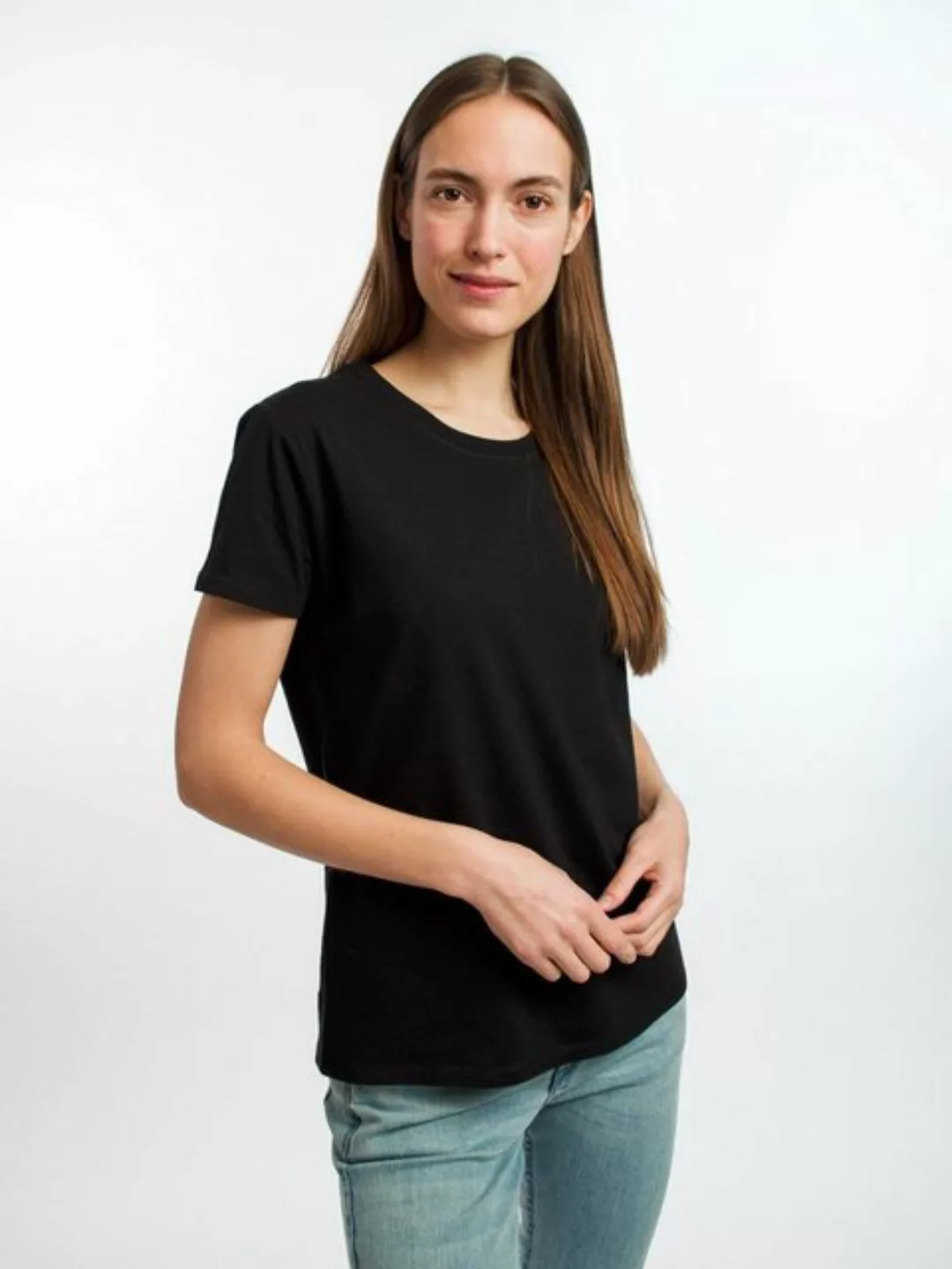 HONEST BASICS Rundhalsshirt W aus OCS und GRS zertifizierter Bio-Baumwolle günstig online kaufen