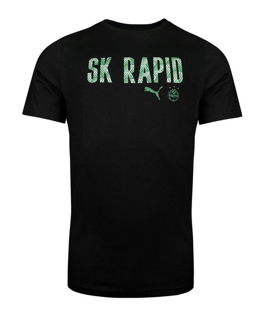 PUMA T-Shirt PUMA SK Rapid Wien Wording T-Shirt Baumwolle günstig online kaufen