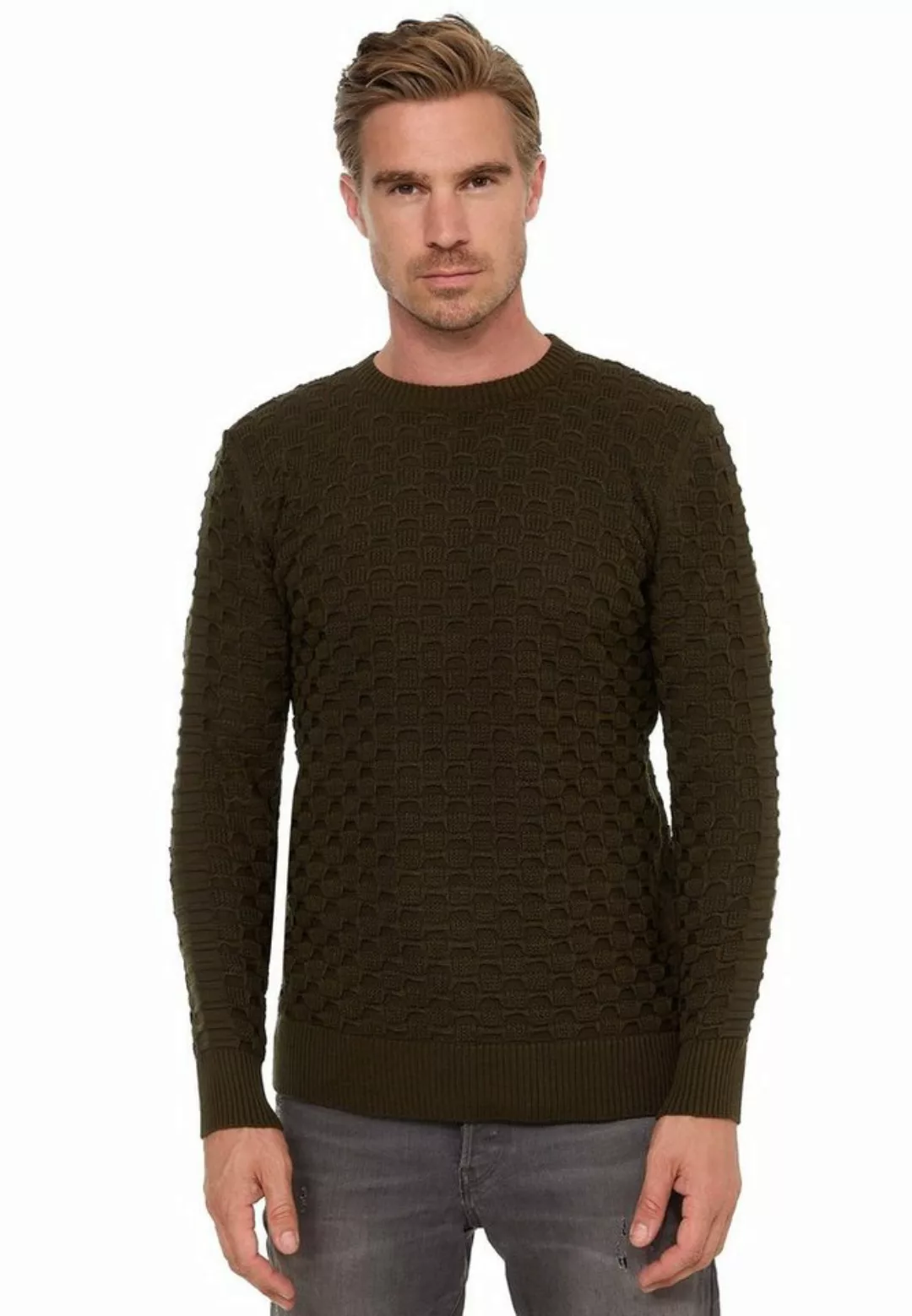 Rusty Neal Strickpullover, mit modernem Strickmuster günstig online kaufen