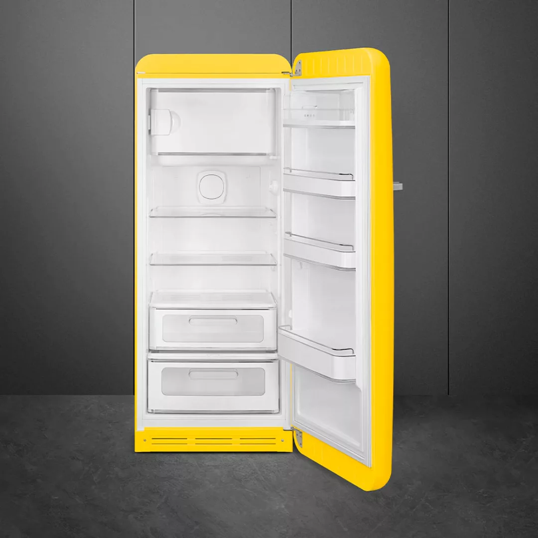 Smeg - FAB28 Kühlschrank mit Gefrierfach - gelb/lackiert/Türanschlag rechts günstig online kaufen